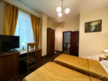 Двухместный номер с 2 отдельными кроватями в Гостинице Вершина